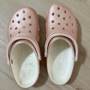 Rose Gold Crocs